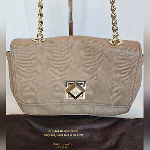 KATE SPADE NY ♠️ Marble Hill Rafaela Lizard Shoulder Bag EUC